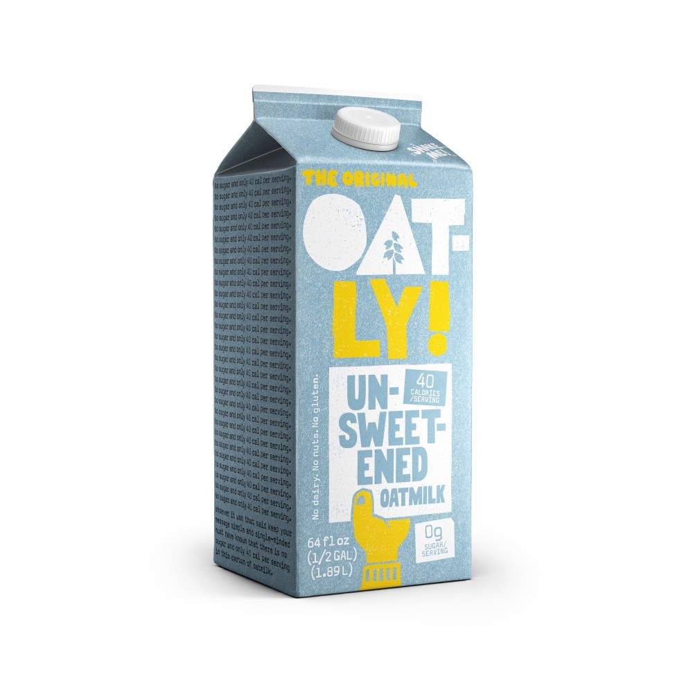 slide 2 of 6, Oatly Unsweetened Oatmilk - 64 fl oz, 64 fl oz