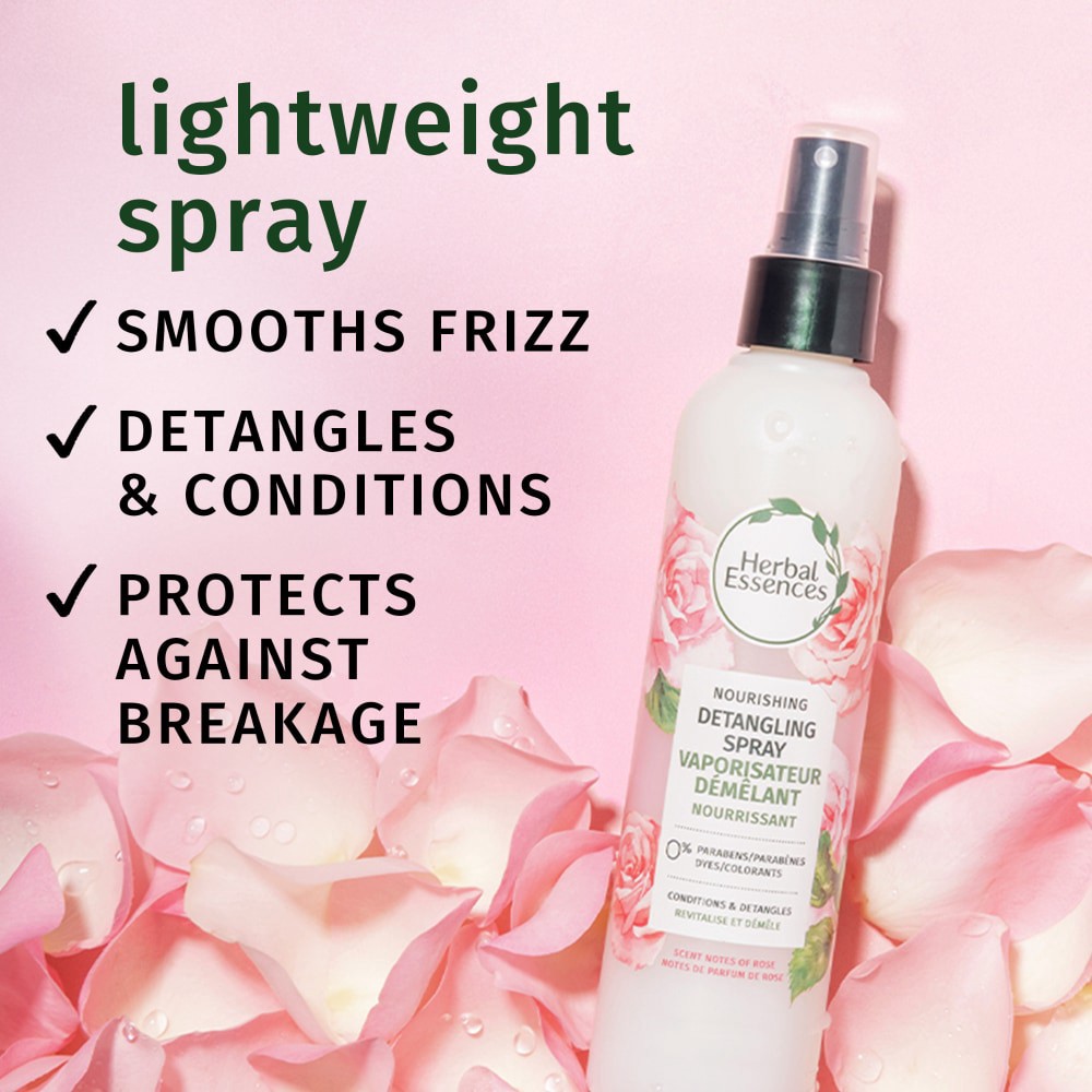 slide 6 of 6, Herbal Essences Nourishing Detangling Spray for All Hair Types, 7 fl oz
