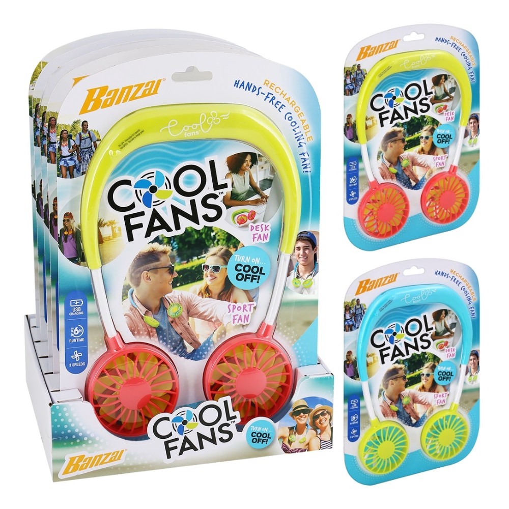 slide 1 of 1, Bonzai Wearable Cool Fans, 1 ct
