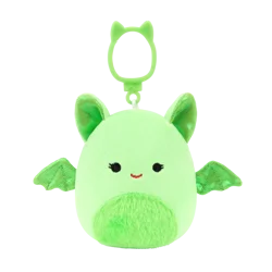Squishmallows Apple Green Bat Clip-On Plush Toy, 3.5 in
