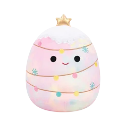 Squishmallows Rainbow Christmas Tree W/String Lights and Gold Star