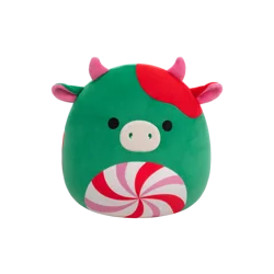 Squishmallows Cow W/Peppermint Swirl Belly - Green