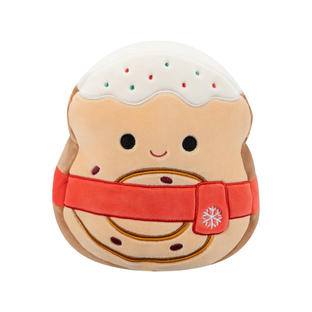 slide 1 of 1, Squishmallows Cinnamon Roll Toast W/Icing and Red Scarf, 8 in