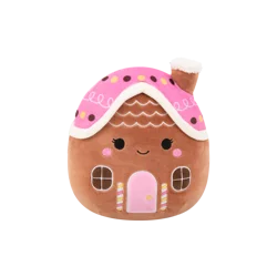 Squishmallows Gingerbread House - Brown / Pink