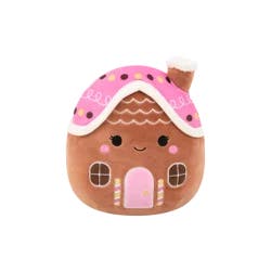 Squishmallows Gingerbread House - Brown / Pink