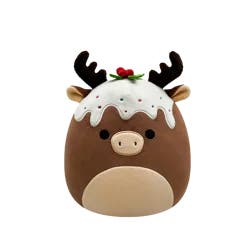 Squishmallows Moose Buche de Noel - Brown