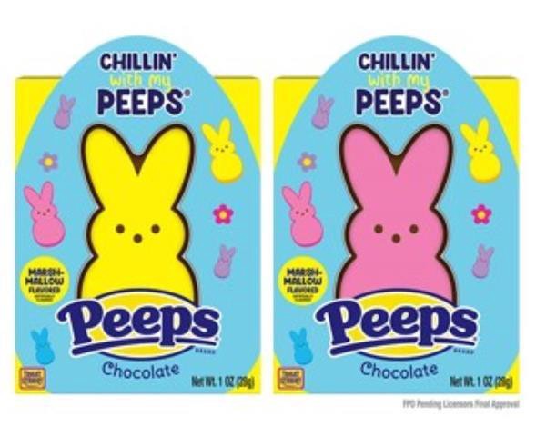slide 1 of 1, Easter Peeps Chocolate Bunny Egg Box (Where Available), 1 oz