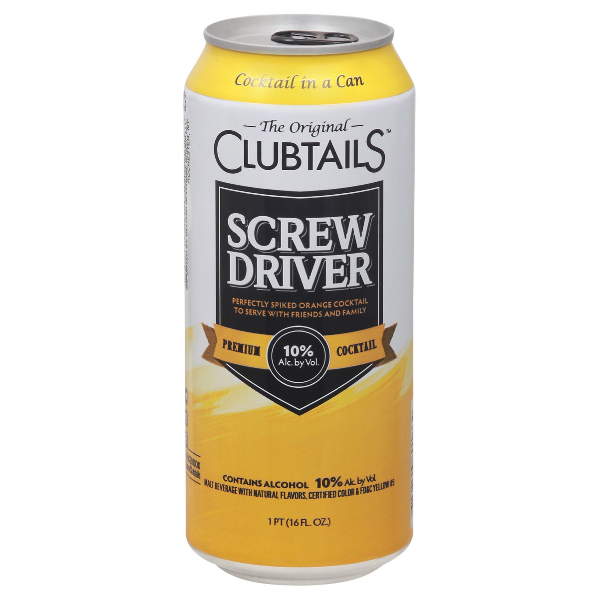 slide 7 of 11, Clubtails Screw Driver The Original Premium Cocktail 1 pt Can, 1 pint