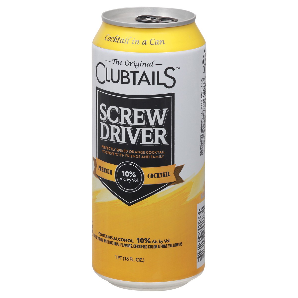 slide 4 of 11, Clubtails Screw Driver The Original Premium Cocktail 1 pt Can, 1 pint