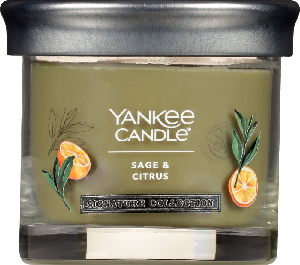 slide 1 of 1, Yankee Candle Signature Collection Small Sage & Citrus Candle, 1 ct