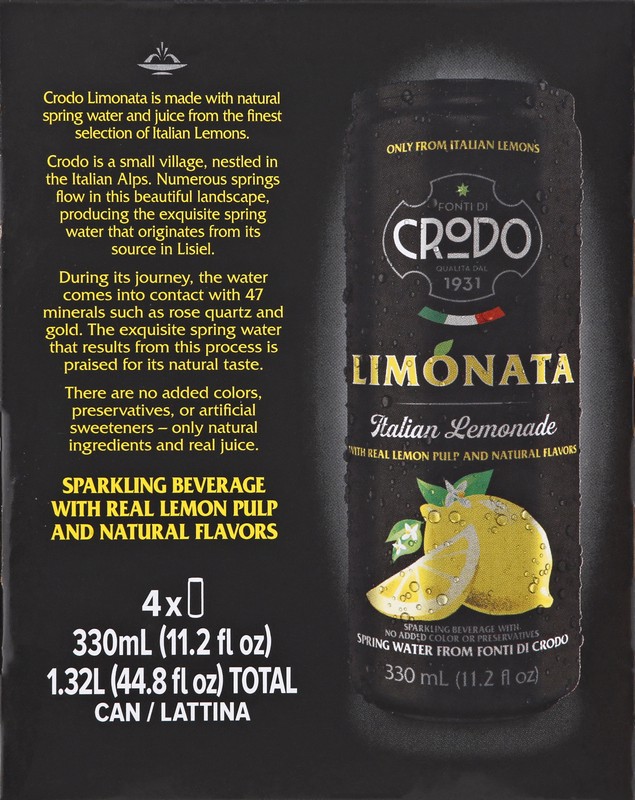 slide 4 of 5, Fonti di Crodo Fonti Di Crodo Limonata Italian, 11.2 oz