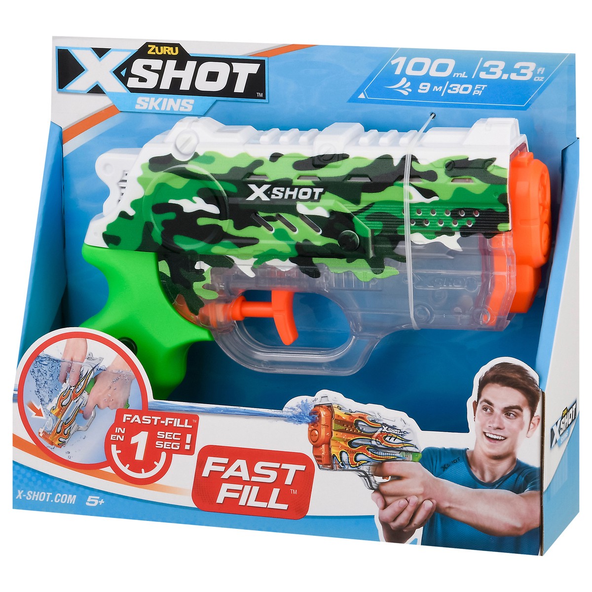 slide 6 of 11, X-Shot Water Weapons, Skins, Fast-Fill, 5+, 1 ct