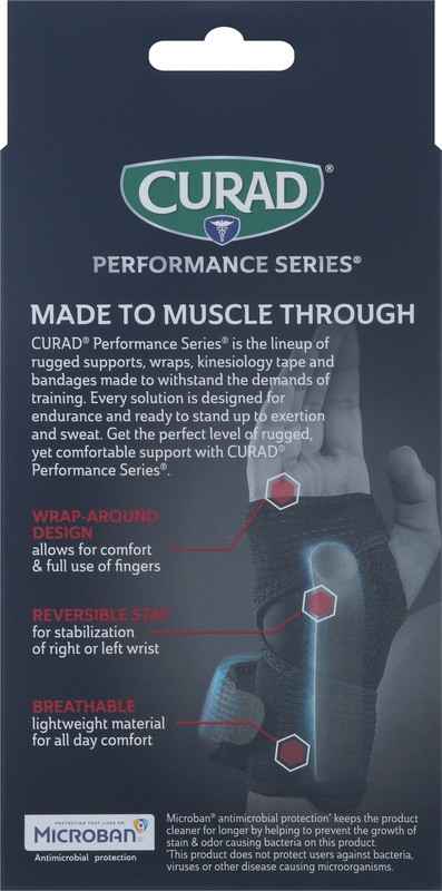 slide 3 of 4, Curad Performance Series Wrist Support 1 ea, 1 ct