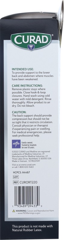 slide 4 of 4, Curad Elastic Back Support, 1 ct