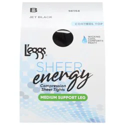 L'Eggs Sheer Energy Medium Support Sheer Pantyhose - Nude
