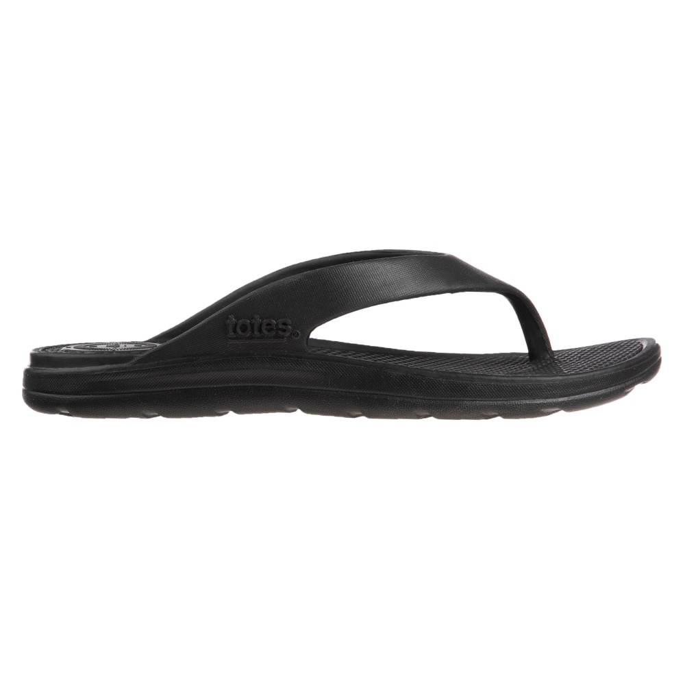 slide 4 of 5, totes Sol Bounce Ara Thong Flip Flops - Black, 1 ct