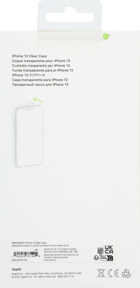  Apple Funda transparente para iPhone 13 con MagSafe