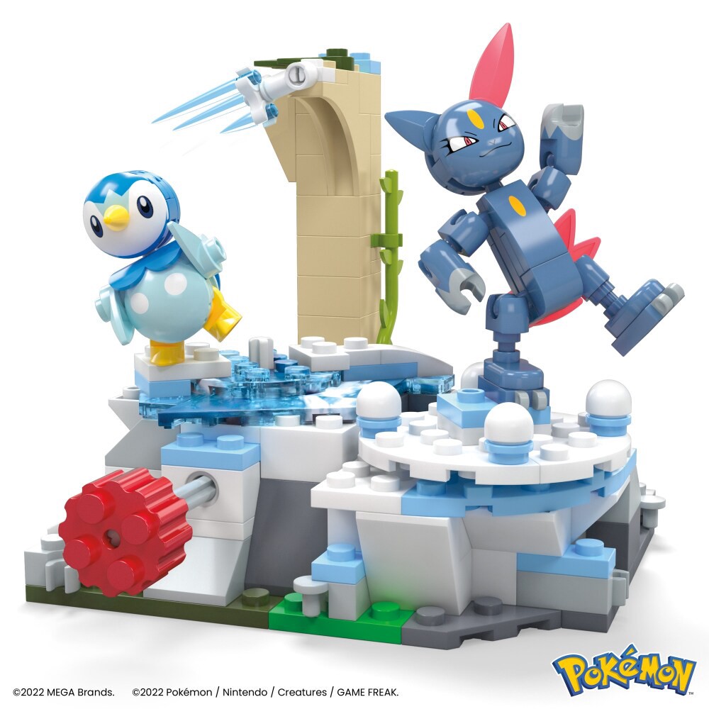 slide 4 of 4, Mattel MEGA Pokémon Piplup and Sneasel's Snow Day, 171 ct