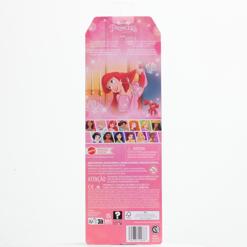 slide 2 of 5, Disney Princess Sparkle Ariel Doll - Each, 1 ct