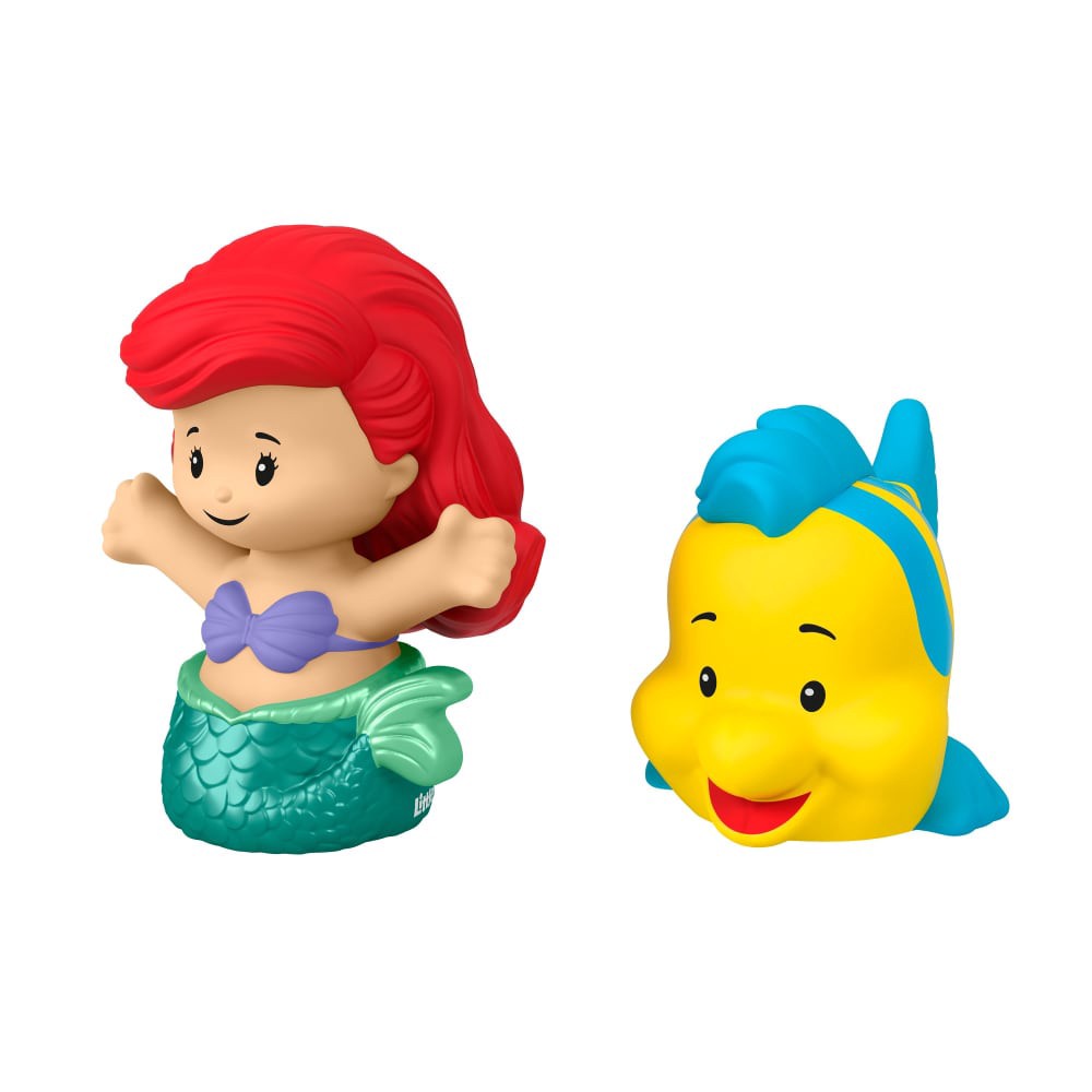 slide 4 of 4, Fisher-Price Fisher Price Little People Disney Princess, Ariel and Flounder, 2 ct