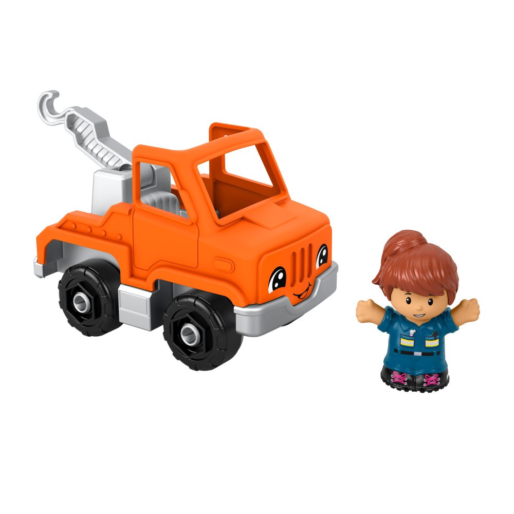slide 2 of 6, Fisher-Price Little People Help And Go Tow Truck, 1 ct