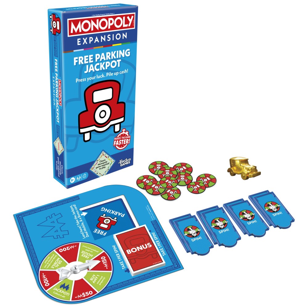 slide 4 of 5, Monopoly Free Parking Jackpot Expansion Pack, 1 ct
