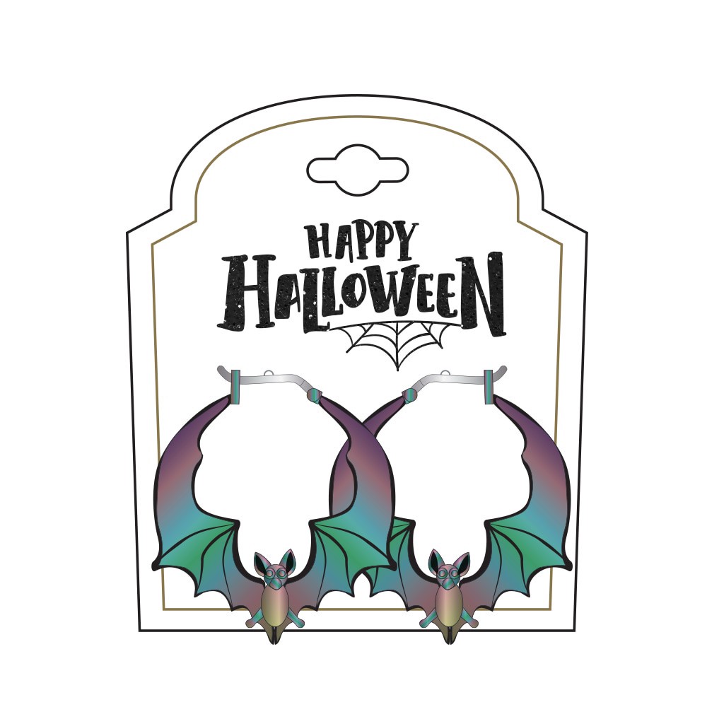 slide 1 of 1, FAF Bat Earrings, 1 ct