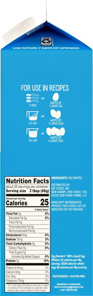 slide 3 of 6, Egg Beaters Egg Beater Liq Egg Whites, 32 oz