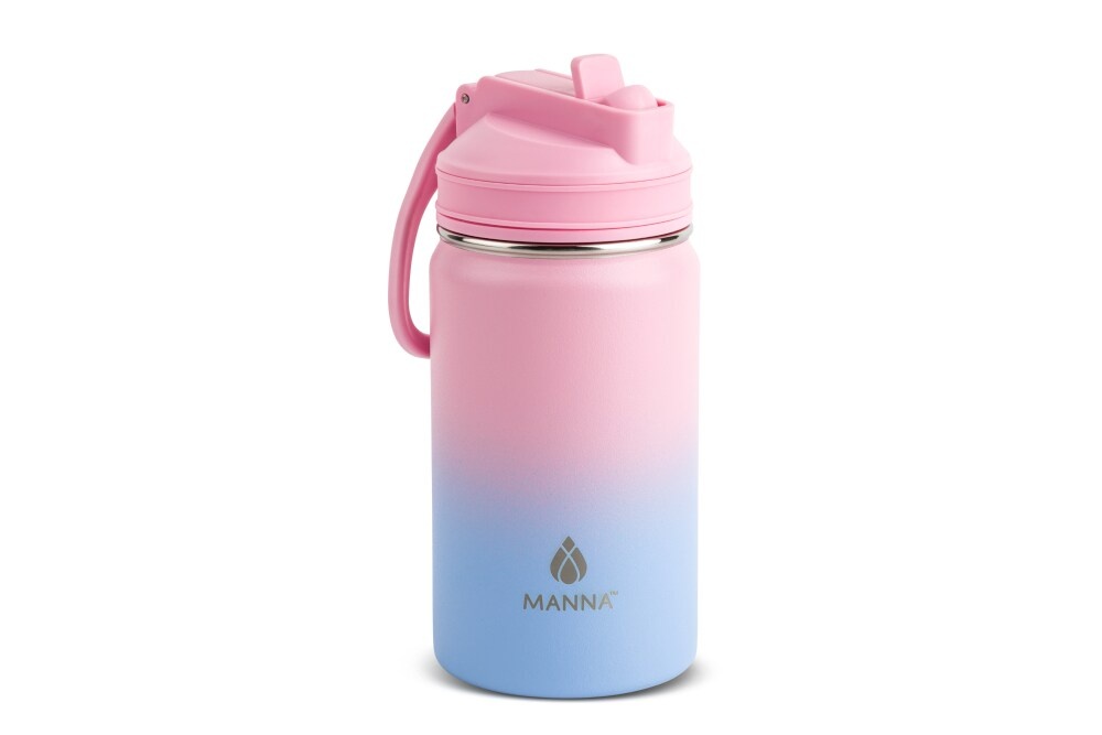 pink reusable stainless steel water bottle – nellamoon candles