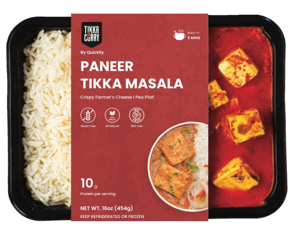 slide 1 of 1, Quicklly Paneer Tikka Masala, 16 oz