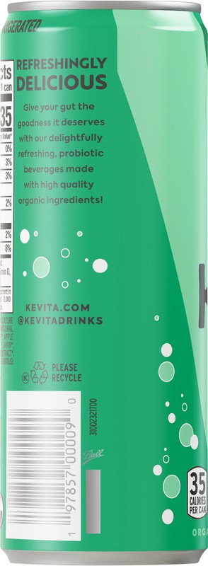 slide 2 of 5, Kevita Sparkling Drink, Mojita Lime Mint Coconut, Probiotic Refresher, 12 oz