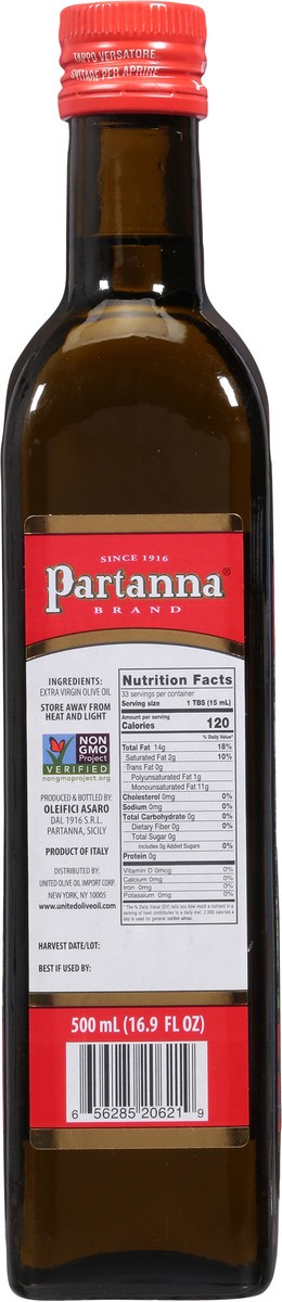 slide 12 of 13, Partanna Robust Extra Virgin Olive Oil 16.9 fl oz, 16.9 fl oz