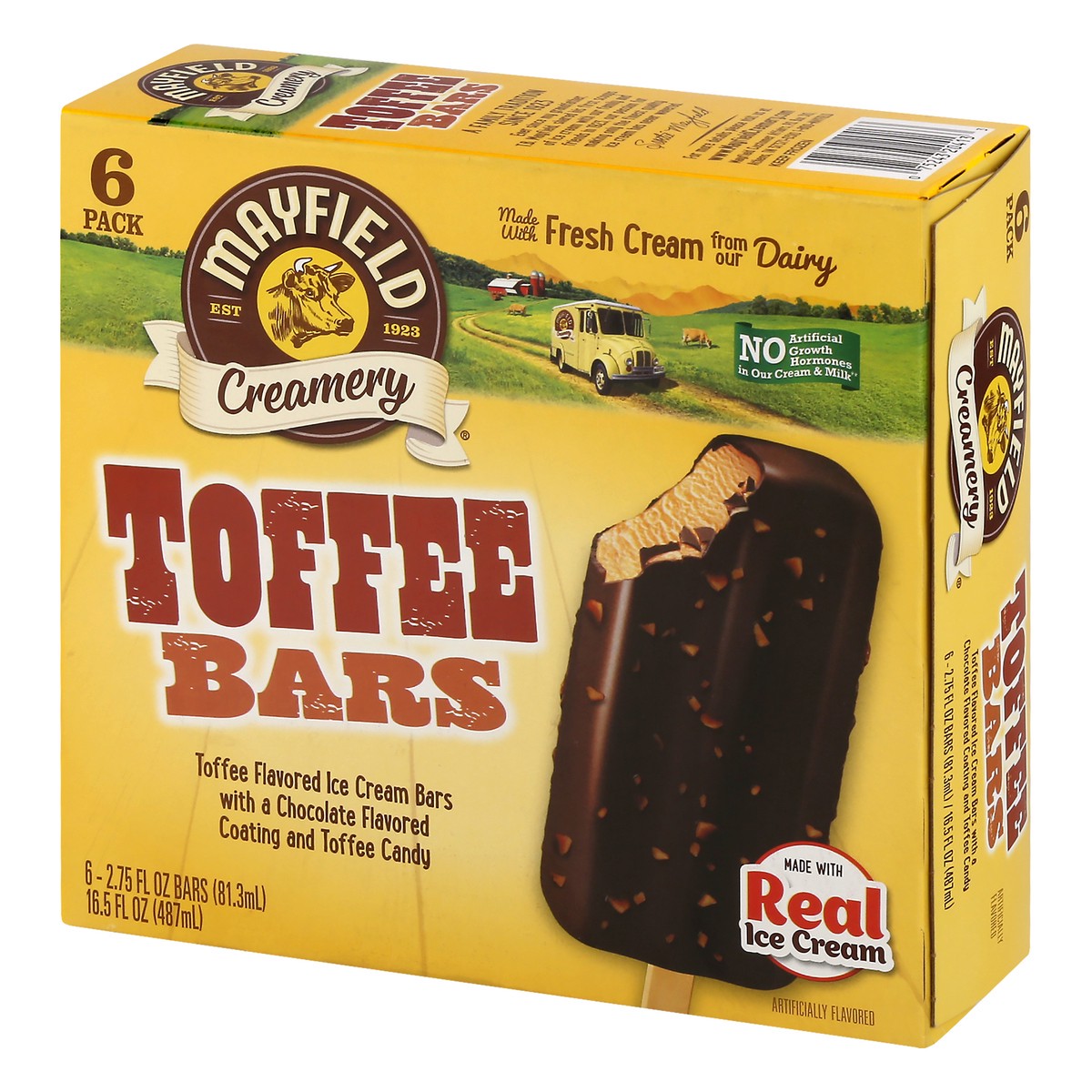 slide 9 of 17, Mayfield Creamery Mayfield Toffee Bars, 6 ct