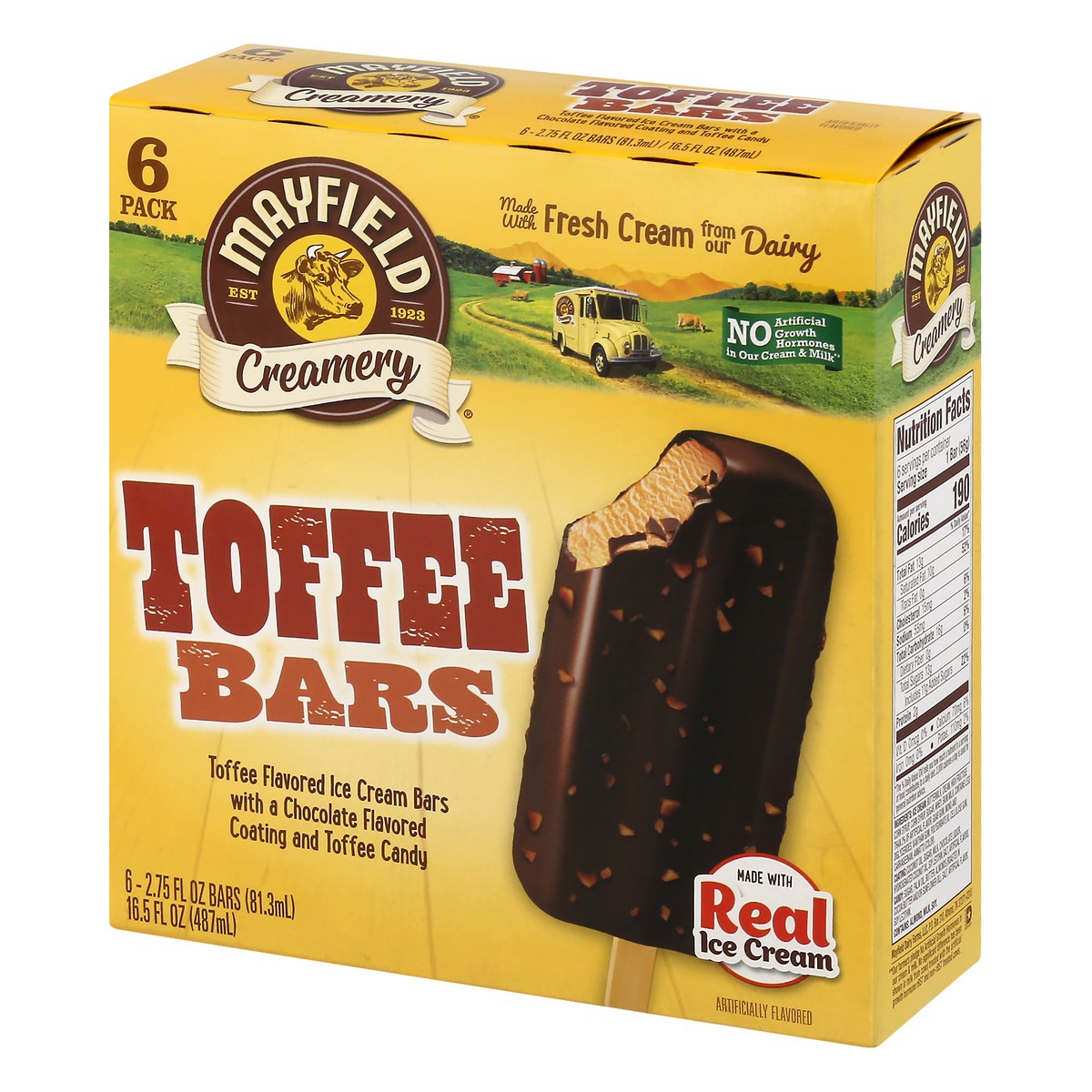 slide 16 of 17, Mayfield Creamery Mayfield Toffee Bars, 6 ct