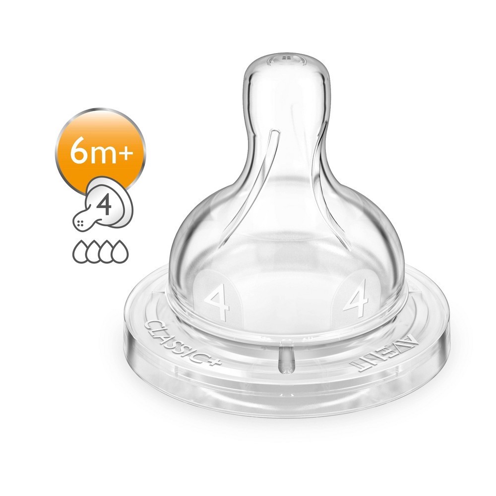 slide 3 of 5, Avent Philips Avent Fast Flow Nipple - 2pk, 2 ct