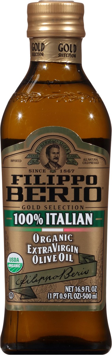 slide 6 of 9, Filippo Berio 100% Italian Gold Selection Extra Virgin Organic Olive Oil 16.9 fl oz, 16.9 fl oz