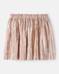 Oshkosh Girls Metallic Pleated Skirt - Gold Gold 6-6X
