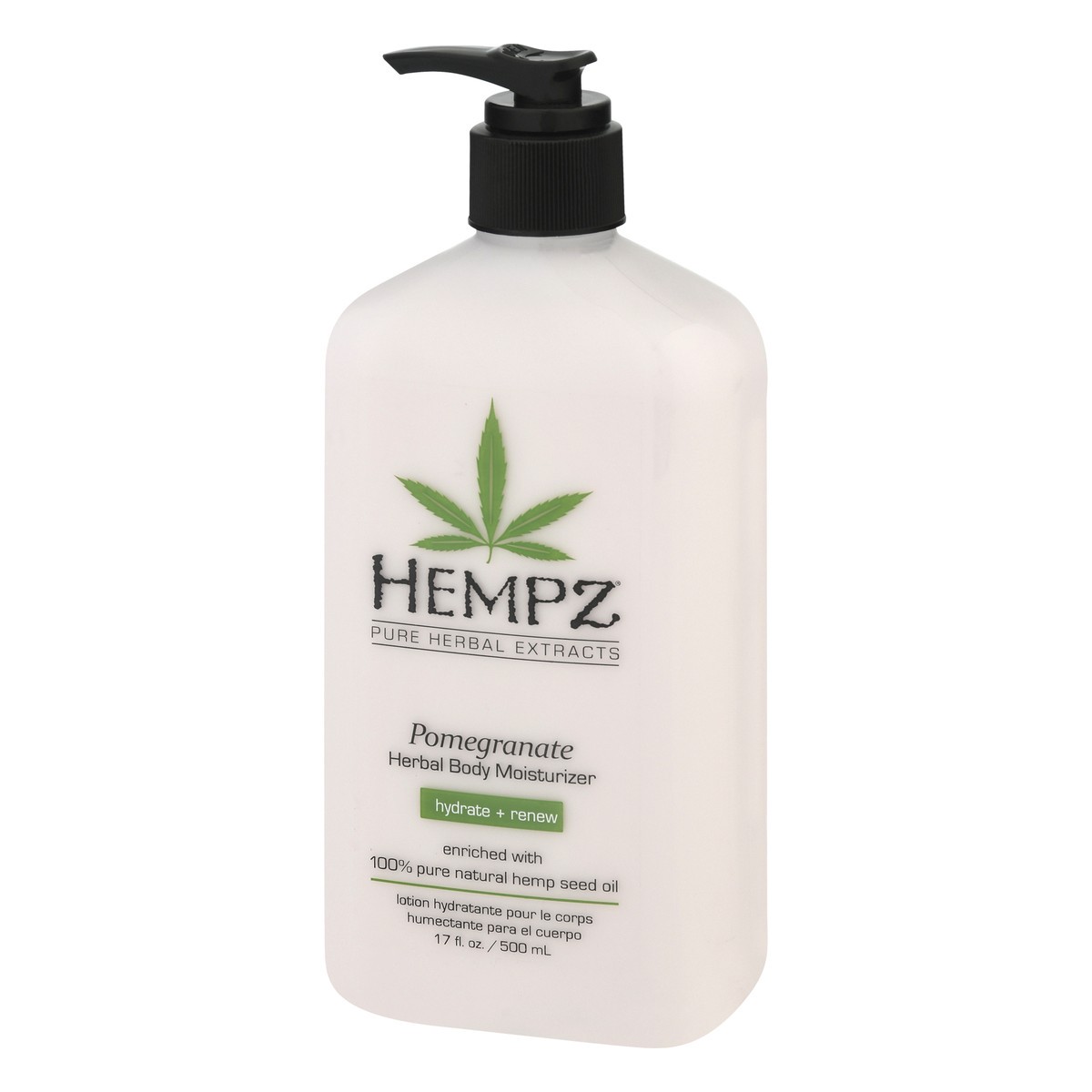 slide 7 of 9, Hempz Hydrate + Renew Pomegranate Herbal Body Moisturizer 17 oz, 17 oz