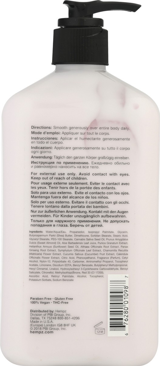 slide 5 of 9, Hempz Hydrate + Renew Pomegranate Herbal Body Moisturizer 17 oz, 17 oz