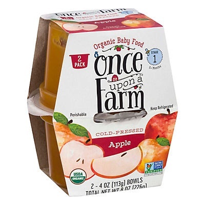 slide 1 of 1, Once Upon a Farm Stage 1 Apple, 8 oz