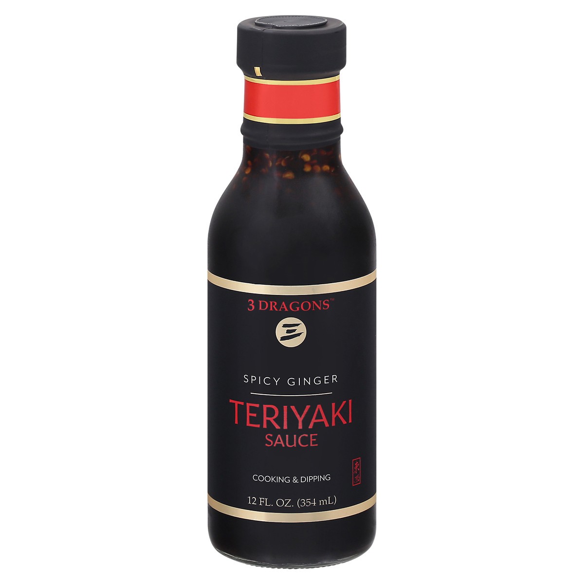 slide 11 of 13, 3 Dragons Spicy Ginger Teriyaki Sauce 12 fl oz, 12 fl oz