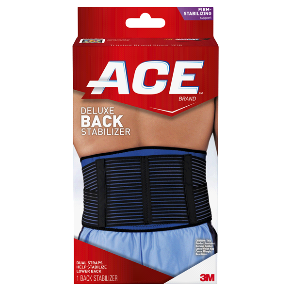 slide 1 of 1, ACE Brand Deluxe Back Stabilizer, LG/XL, LG/XL