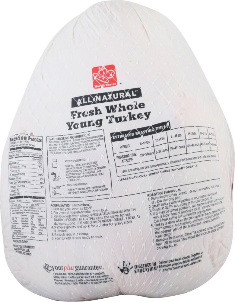 slide 2 of 2, Harris Teeter Fresh Hen Turkey, per lb
