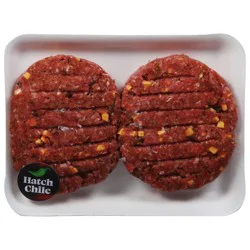 Prime Hatch Chile and Cheddar Pub Burgers