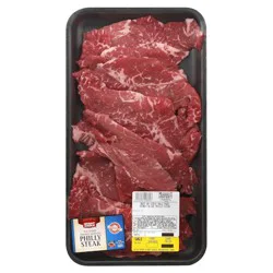 Market District Beef New York Strip Philly Steak Thinly Shaved, Choice, Value Pack