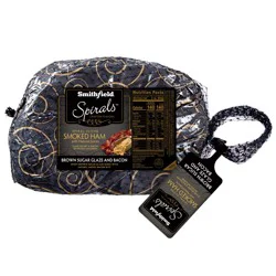 Smithfield Brown Sugar Glaze With Bacon Spiral Ham