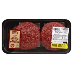 Giant Eagle Burgers, Ground Beef, 85% Lean