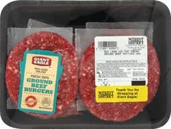 Giant Eagle Burger Patties, Ground Beef