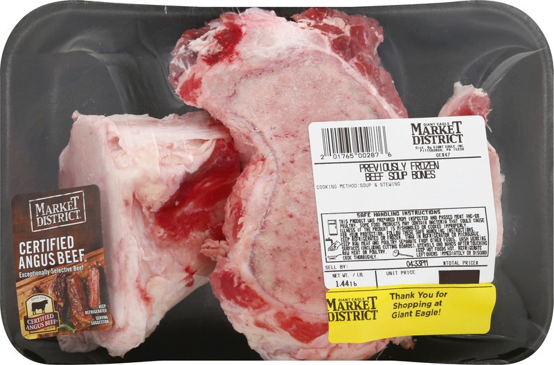 slide 1 of 4, Market District Beef Scrap Bones, per lb