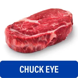 Choice Beef Chuck Eye Steak (About 3 Steaks per Pack), 1 lb